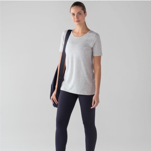 lululemon athletica Tops - Lululemon Love Tee Crew II Heathered Vapor M